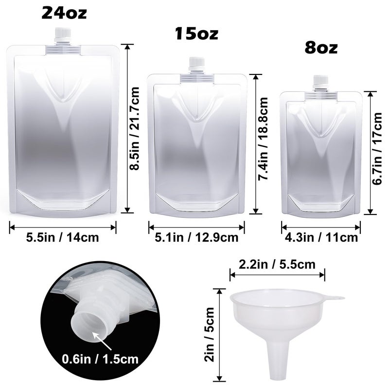 Keon Plastic Flasks - Rum Runners for Cruise Concealable and Reusable Drink Bags  Leak-Proof  BPA-Free  Cruise Flask Kit for Travel  Outdoor Sports  Concerts  Events - Image 3